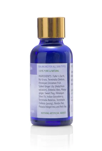 Vista 5 de Auromere Jabón facial exfoliante ayurvédico, vegano, totalmente natural, sin OMG, suave esmalte facial y limpiador (0.56 onzas)