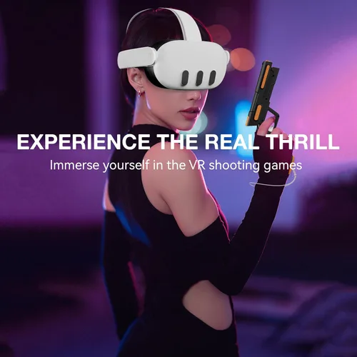 Vista 6 de VR G-un Stock Cover for Meta Quest 3 Controllers Accessories, Hard Controller Grips for Oculus Quest 3 Controllers Enhanced FPS Games Reality