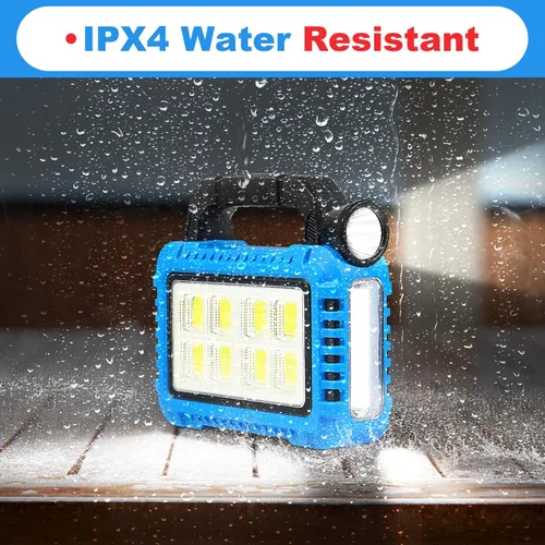 Vista 4 de TANSOREN Linterna de camping accesorios esenciales para engranajes de luces solares, linterna LED para cortes de energía, luces recargables