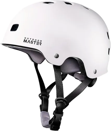 Vista 19 de OutdoorMaster - Casco de patineta y ciclismo, dos forros extraíbles, ventilación, para varios deportes, scooter, patinaje en línea, patinaje