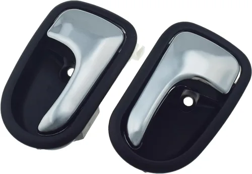 Vista 9 de Par de manijas de puerta interiores izquierda y derecha cromadas para Mazda Protege 626 Ford Activa Liata Tierra