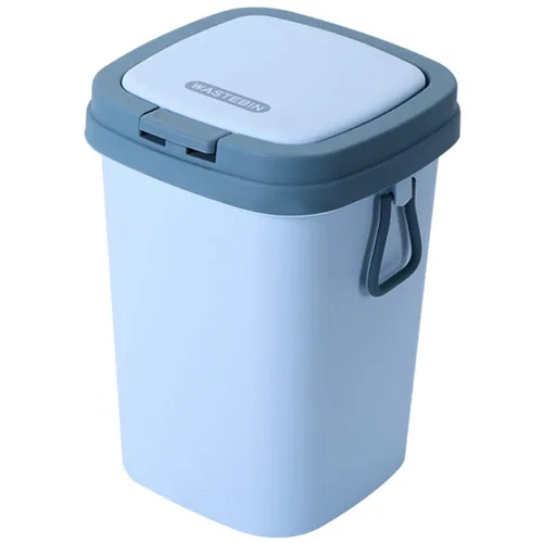 Vista 10 de Cabilock Cubo de basura pequeño ampliamente utilizado en cocina, baño, oficina, plástico fácil de usar
