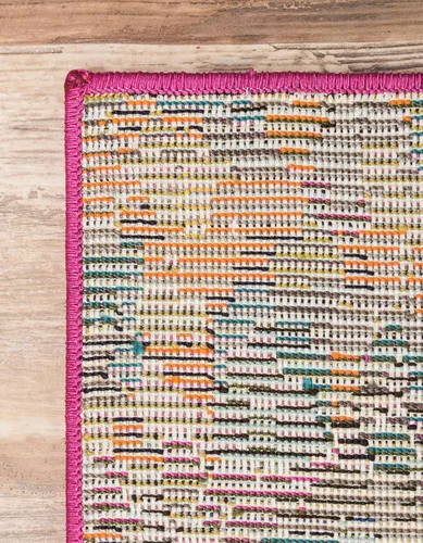 Vista 9 de Unique Loom Jardin Collection - Alfombra moderna, vibrante, abstracta y colorida (rectangular de 2 x 3 pies, multi/azul)