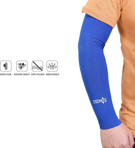 Vista 2 de Cosmos Cooling Arm Sleeves Sun Sleeves UV Protection Arm Covers for Bike Cycling Running Hiking Driving Golf Outdoor Sports