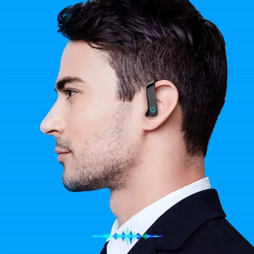 Vista 2 de Uigsas Auriculares Bluetooth, auriculares inalámbricos Bluetooth manos libres con micrófono auriculares 15 horas de trabajo para teléfonos celulares