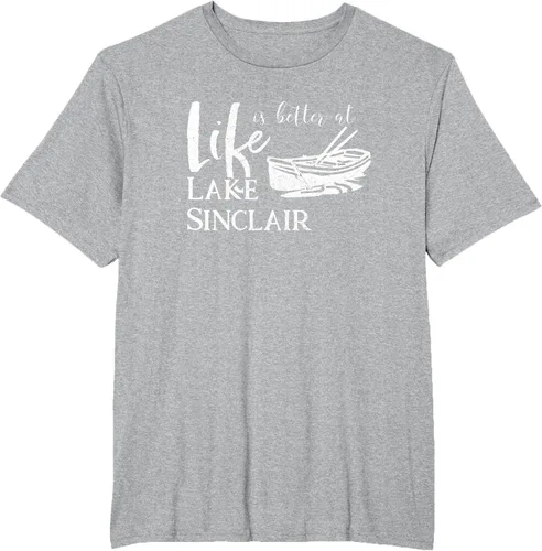 Vista 46 de Life is Better at Lake Sinclair Georgia Camiseta Negro