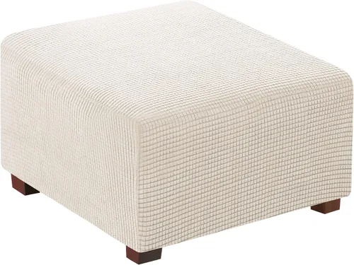 Vista 33 de Flamingo P Funda otomana elástica cuadrada, protector de muebles, protector de muebles plegable, protector de muebles, funda suave con parte