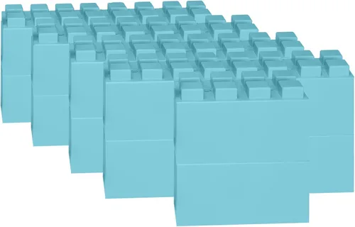 Vista 50 de EverBlock Paquete modular de plástico de tamaño natural de 3 x 3 pulgadas Bloques de construcción gigantes Fácil de conectar y reutilizar Uso