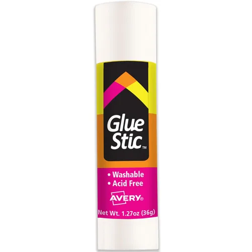 Vista 9 de Avery Glue Stic - Washable, Glue Sticks for Classroom, Crafting, and Office Use, 1.27 oz., Pack of 6, White (98073)