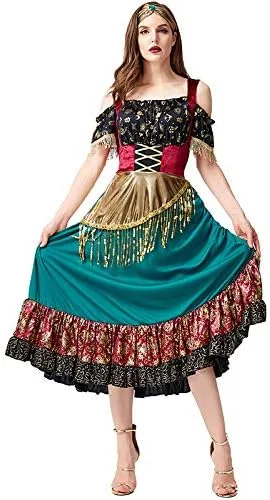 Vista 2 de Seasons Disfraz de gitana Starlight para mujer