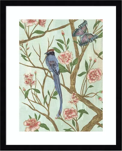 Vista 10 de Amanti Art Lienzo decorativo para pared enmarcado de 24 x 20 pulgadas, delicada Chinoiserie I de Melissa Wang, arte de pared de animales, decoración
