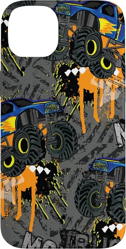Vista 15 de Funda para iPhone 17 con diseño de Monster Truck Lover para hombres y niños