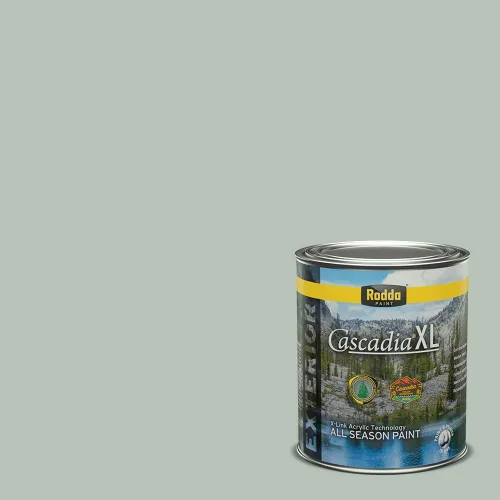 Vista 151 de Rodda Paint CASCADIA XL - Pintura satinada exterior e imprimación en uno, cuarto de galón, banderín para bebé