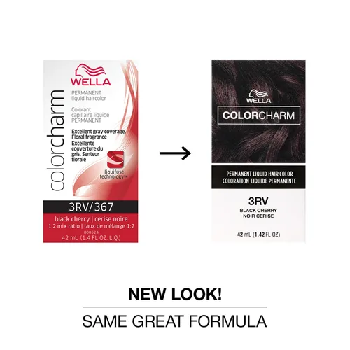 Vista 2 de WELLA Color Charm Color Charm - Tinte líquido permanente para el cabello para cobertura de canas, rojo