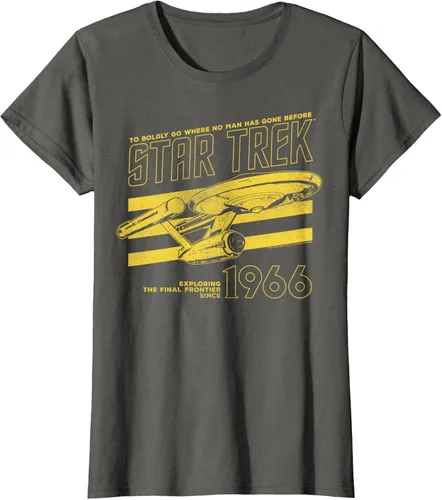 Vista 7 de Star Trek: The Original Series Enterprise '66 Collegiate Camiseta Negro