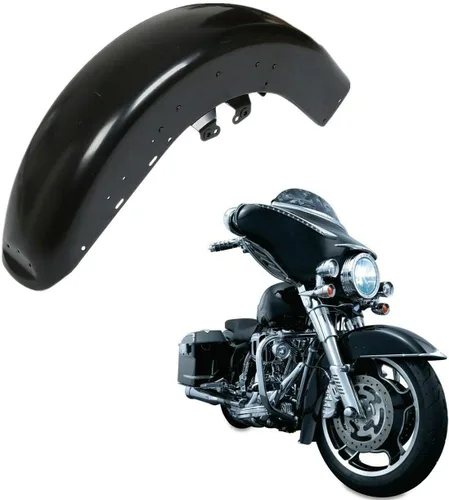 Vista 10 de TCT-MOTORPARTS Guardabarros delantero negro vívido para Harley Tri Electra Glide Ultra Limited FLHTCU FLHTCUL FLHTK FLHTKL Road King 2014-2023