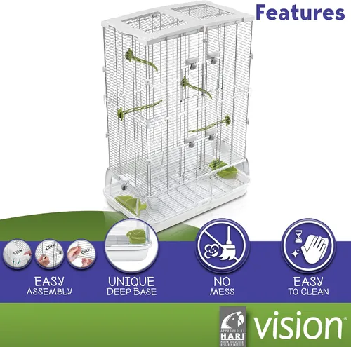 Vista 3 de Jaula para pájaros de Vision modelo M02 mediano