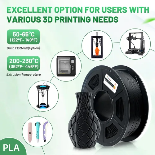 Vista 6 de COLIDO Filamento PLA para impresora 3D, filamento PLA de 0.069 pulgadas con precisión de +/- 0.001 in, compatible con la mayoría de impresoras 3D 10