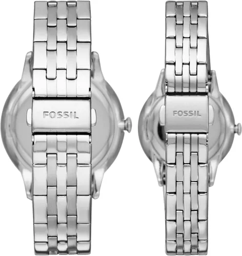 Vista 3 de Fossil Juego de regalo de reloj de acero inoxidable para él y ella