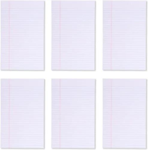 Vista 5 de Mintra Almohadillas de escritura con tapa adhesiva (Junior (5 x 8 pulgadas) - Estrecho, Canario