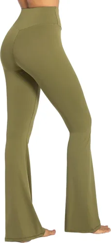 Vista 6 de Sunzel Womens Flare Leggings with Tummy Control Crossover Waist and Wide Leg