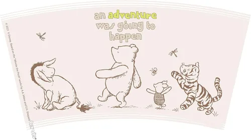 Vista 2 de Tervis Disney Winnie the Pooh Group - Vaso aislado de doble pared hecho en Estados Unidos mantiene las bebidas frías y calientes, 16 onzas, clásico