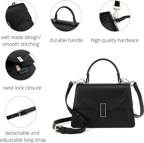 Vista 5 de Scarleton Top Handle Satchel Purses for Women Shoulder Bag Purse Crossbody Bags for Women Handbags for Women H2083