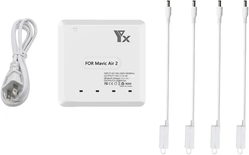 Vista 8 de Taoke para Mavic Air 2 / Air 2S Hub de carga de batería inteligente Cargador de batería múltiple