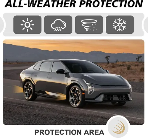 Vista 4 de BestEvMod Accesorios para guardabarros EV6 no GT, guardabarros de protección contra salpicaduras (juego de 4) guardabarros sin necesidad de taladrar