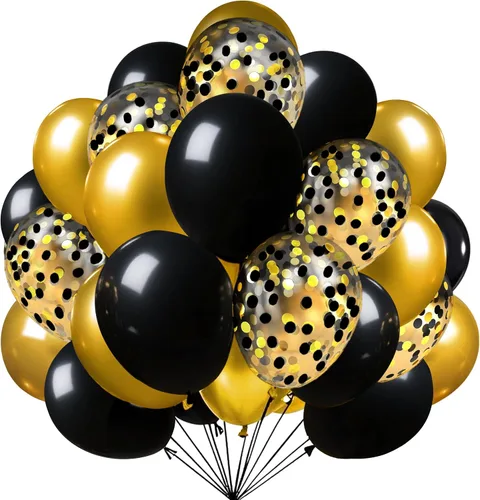 Vista 11 de Firomi - Globos negros de fiesta de 12 pulgadas, paquete de 100 unidades A05-negro