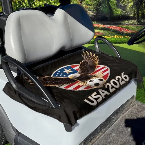 Vista 46 de Fundas de asiento de carrito de golf, toalla de manta de asiento de carrito de golf, cubierta de asiento de carrito de golf para asientos de 2