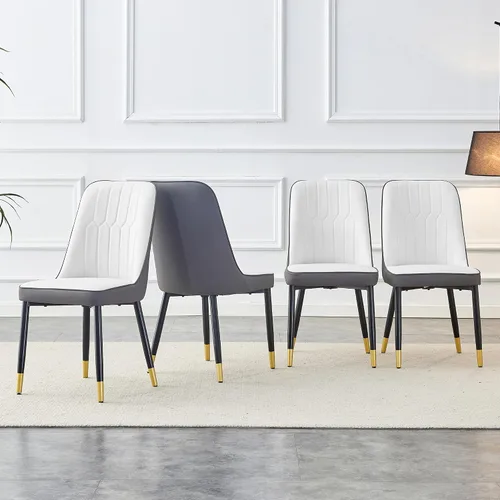 Vista 20 de Juego de 2 sillas de comedor para sala de estar, cocina, dormitorio, sala de estar, silla auxiliar Sillas De Comedor para Comedor, cómodas