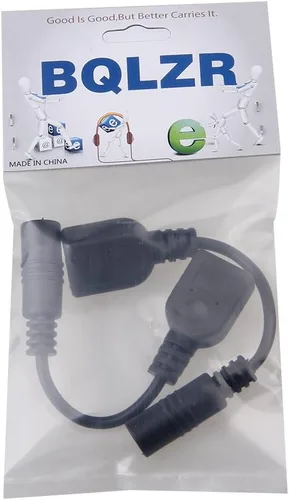 Vista 7 de USB hembra a CC 0.217 x 0.083 in hembra de fuente de alimentación de CC Cable adaptador de cable de extensión paquete de 2