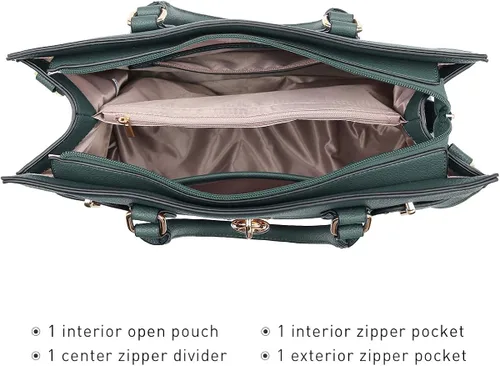 Vista 5 de Bolso de mano y bolsos para mujer con asa superior de avestruz bolsa de trabajo con cartera