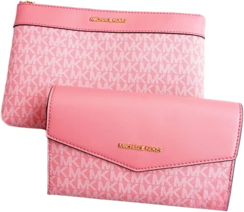 Vista 4 de Michael Kors Charlotte Bolso bandolera grande 3 en 1 de cuero