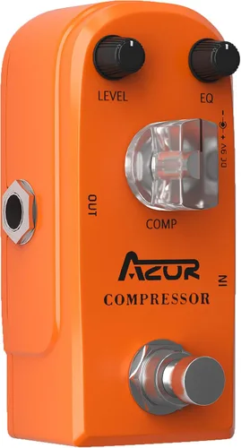 Vista 11 de AZOR - Pedal de efecto de guitarra para bajo de 5 bandas, ecualizador de pedal de efectos para bajo eléctrico, True Bypass, aleación de aluminio