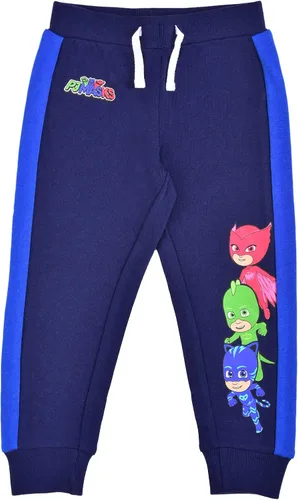 Vista 2 de PJ Masks Catboy, Owlette and Gecko - Juego de 2 pantalones deportivos para niños pequeños y pequeños, color azul marinoazul