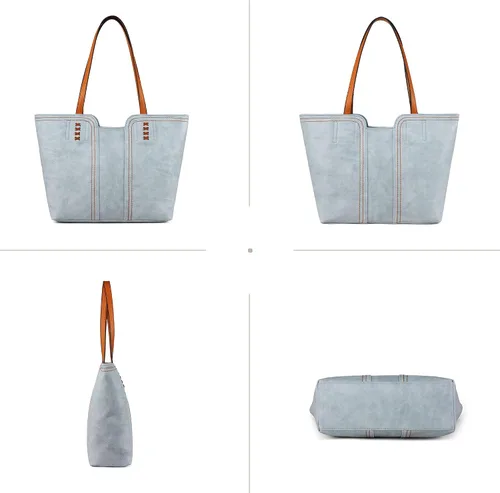 Vista 5 de Montana West Bolso Tote para Mujeres con Asa Superior Bolso de Mano Satchel