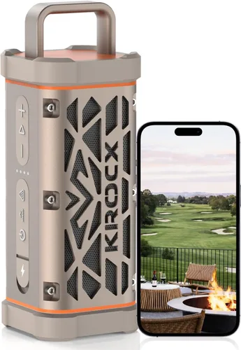 Vista 9 de TRAVOR - Altavoz Bluetooth magnético resistente para carrito de golf Gris meteorito