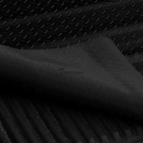 Vista 3 de 7422447148122 Compatible con 2007-2021 Toyota Tundra 5 pies 6 pulgadas (67.2") Cama de camioneta corta de goma negra con placa de diamante