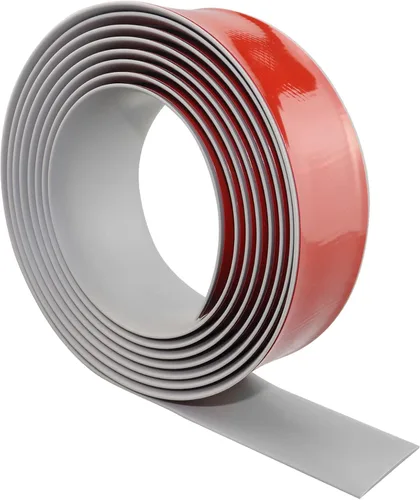 Vista 12 de Tira de transición de suelo de 1.57 pulgadas, tira de transición de vinilo plano autoadhesiva con respaldo fuerte, grano de madera de 1.6 in, 3.28