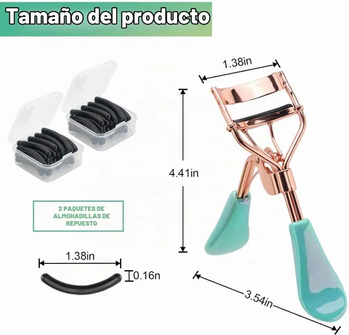 Vista 2 de Rizador de pestañas para ojos con capucha euramericano, asiático, rizado C