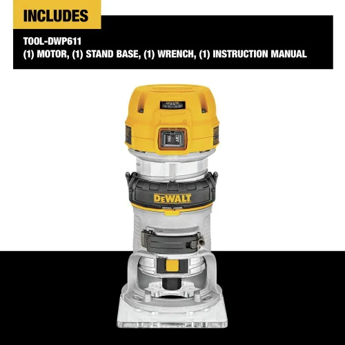 Vista 9 de [Usado] Torque compacto de velocidad variable rebajadora con LED DeWalt DWP611 1.25 de HP Max