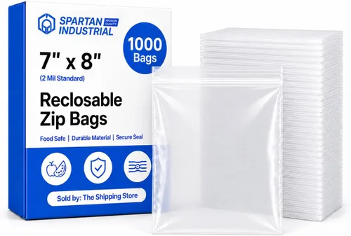 Vista 10 de Bolsas de polietileno de plástico transparente con cierre de 4 x 5 pulgadas