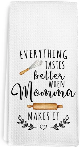 Vista 17 de Gigi - Toallas de cocina para el día de la madre, regalos de cumpleaños, para mujeres, abuelas de nietos, nietos, todo sabe mejor cuando Gigi lo