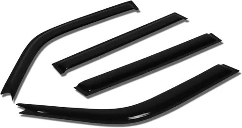 Vista 28 de Auto Dynasty 4 protectores de lluvia con cinta adhesiva para ventana, compatible con Echo 2000-2005 de 4 puertas, protectores de lluvia, deflector