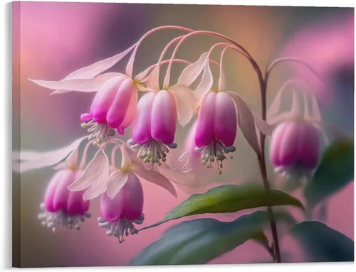 Vista 16 de Póster decorativo de pared, divertido lienzo enmarcado con flores rosas fucsias, pintura artística para baño, habitación de niños, regalos