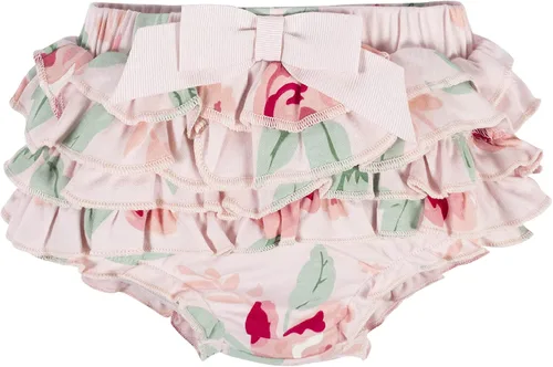 Vista 3 de Gerber Conjunto de 3 mamelucos de manga corta para bebés y niñas, funda de pañales y diadema
