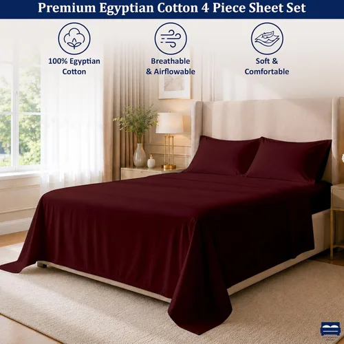 Vista 2 de Sábanas individuales para cama de dormitorio, 400 hilos, sábanas 100% algodón, especialmente diseñadas para camas de dormitorio, bolsillo profundo
