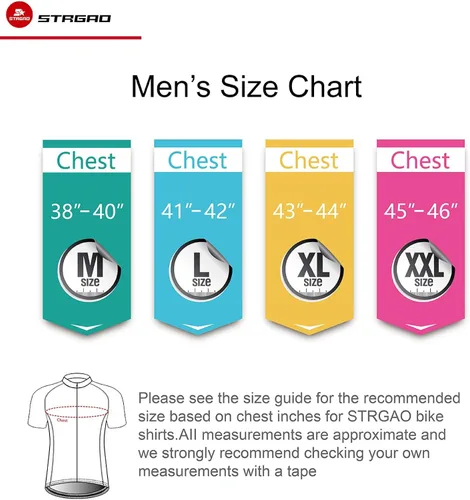 Vista 7 de Strgao - Camiseta de ciclismo de manga corta para hombre
